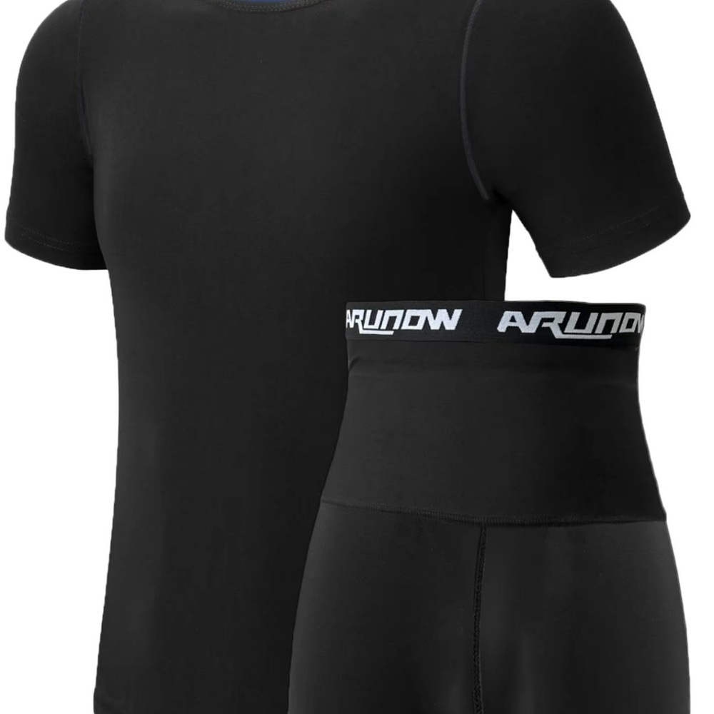 Black Stretch Undershirt For Versatile Comfort - image 1